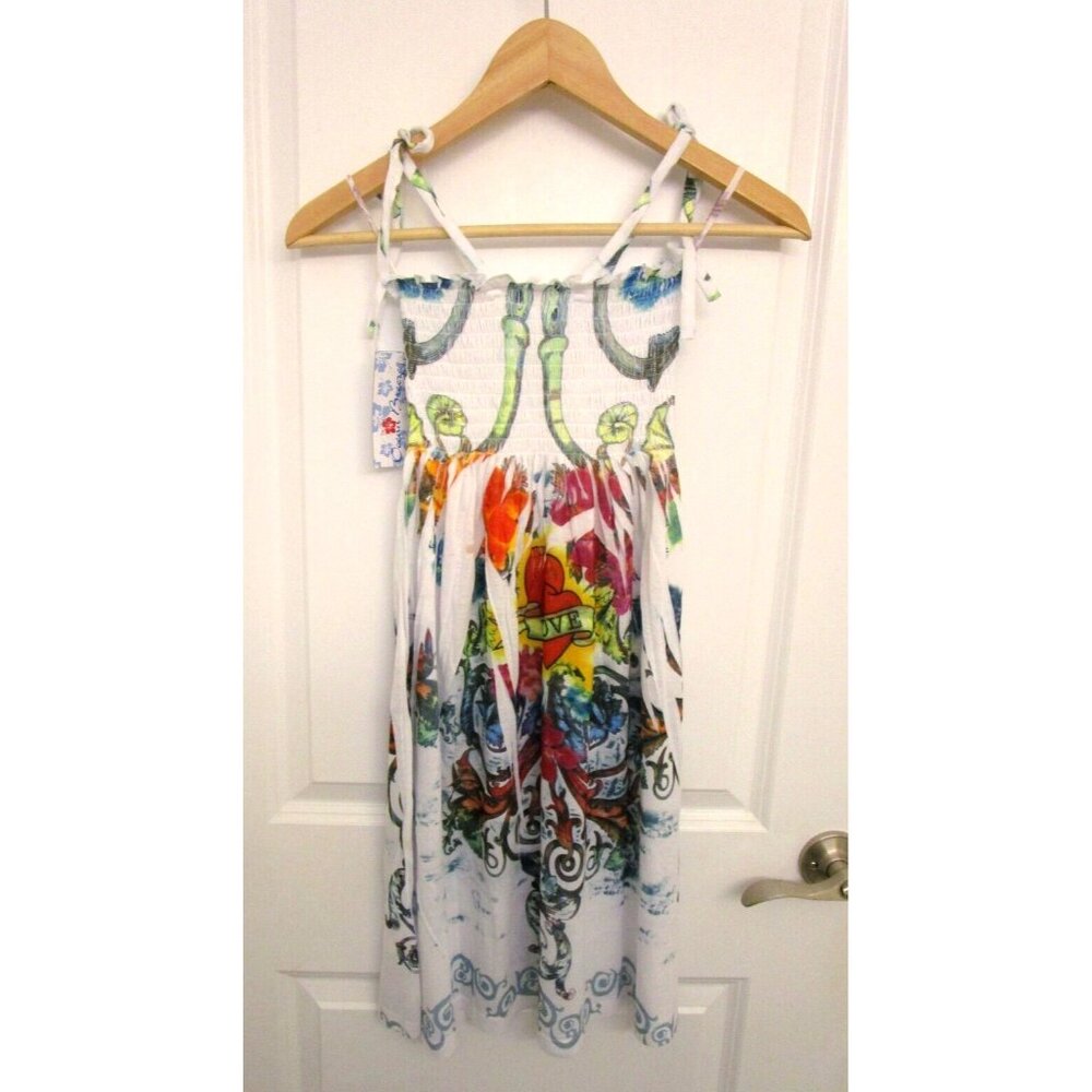 OCEAN BREEZE Women/Girl/Teen Summer Dress - Stretchy/Knee Length Size Medium NWT - Picture 7 of 14